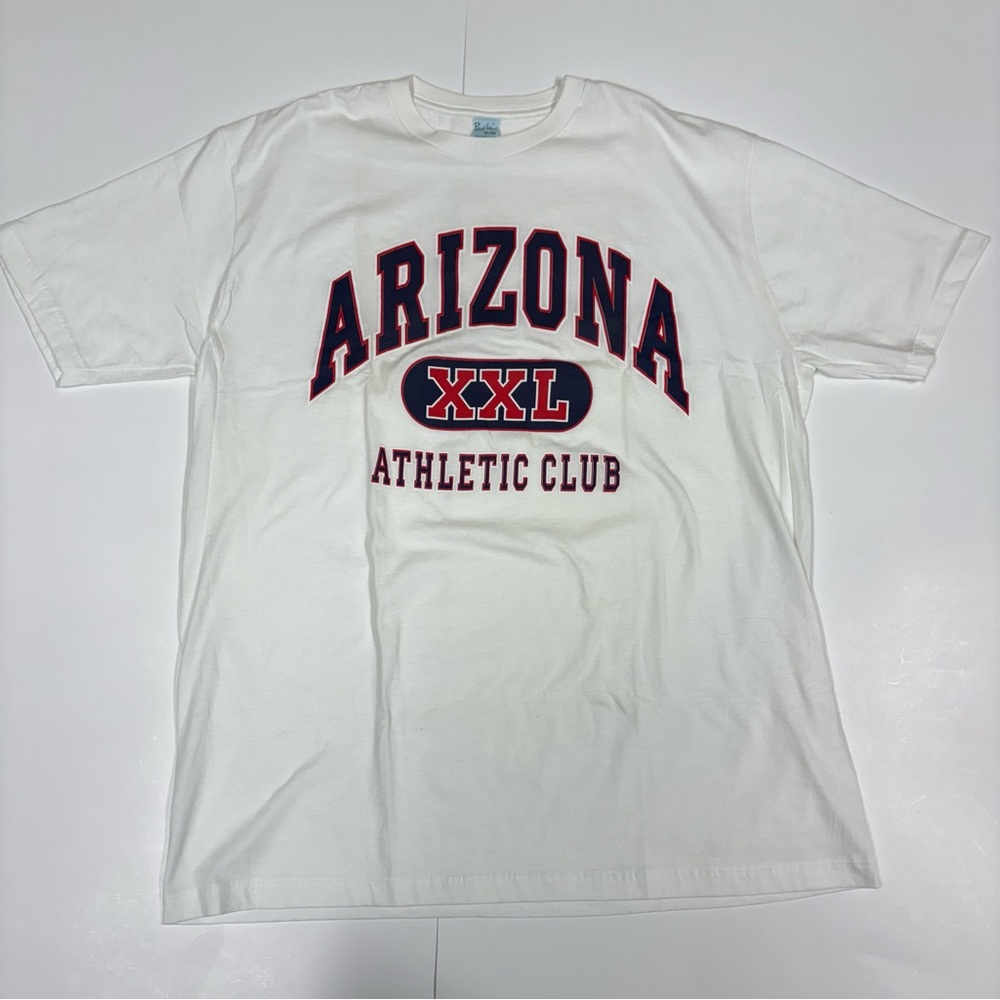 Arizona Athletic Club College Shirt. White Mens XL. New Without Tags